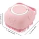 thumbnail image 4 of Cepillo de champú para mascotas, masajeador de silicona para perros y gatos, dispensador de champú para perros de pelo largo o corto, ducha para gatos (rosa), 1 unidad, 4 of 5