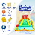 thumbnail image 2 of Parque Inflable WELLFUNTIME Azul con Doble Toboganes y Casa de Rebote, 2 of 7