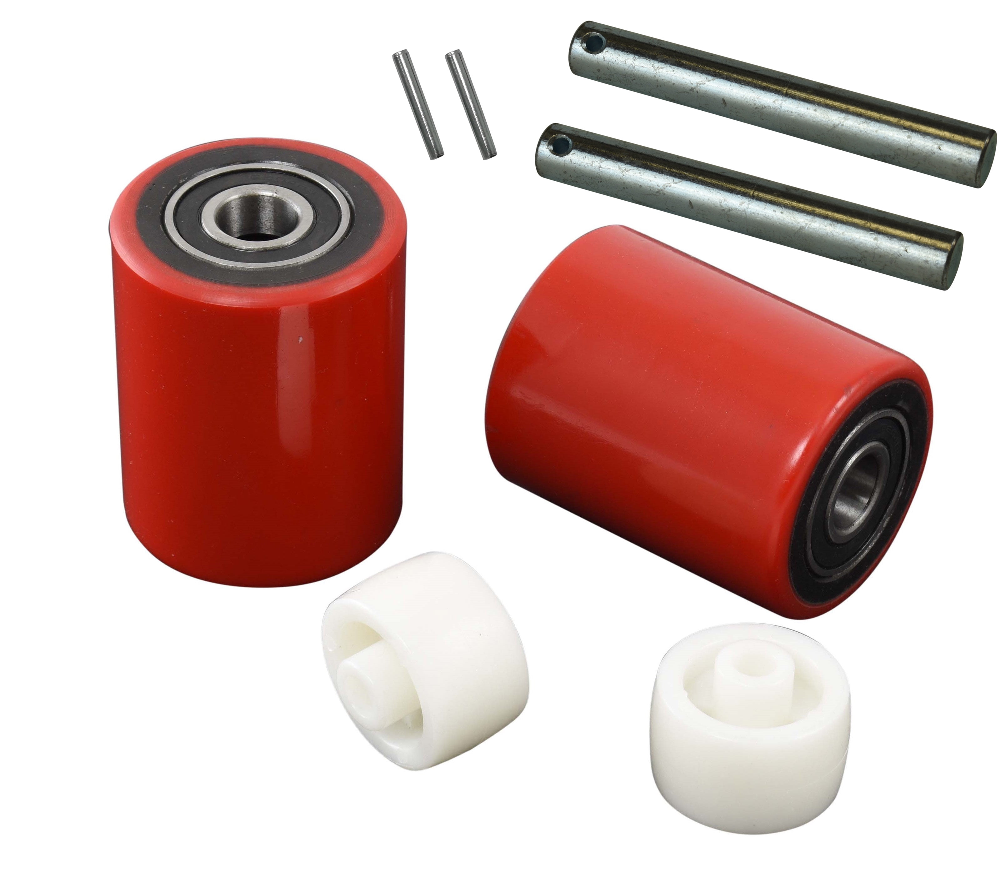 Pallet Jack/Truck Load Wheels Full Set with Axles and Entry Exit Roller
