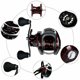 thumbnail image 4 of Bobinas de fundición de Baitcasting, duradero 7,2: 1 bobina de Mano izquierda Sunnimix Carrete de pesca Baitcasting, 4 of 8
