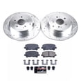 thumbnail image 3 of PowerStop Rear Z23 Evolution Sport Carbon-Fiber Ceramic Brake Pad and Drilled & Slotted Rotor Kit Fits: ACURA HONDA Select Models K4685, 3 of 10