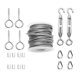thumbnail image 4 of Cable de acero inoxidable recubierto de nailon de 15 m con guía de luz plegable de 19 piezas, 4 of 8