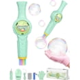 thumbnail image 1 of Magic Colorful Smoke Bubble Machine - Rechargeable Fog Bubble Wand with LED Lights & Music, Automatic Mist Bubble Blower for Kids, Portable Smoke Filled Bubble Toy for Birthday Parties (A), 1 of 7