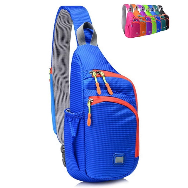 Peicees Mochila pequeña con bandolera, impermeable, unisex, bandolera en el pecho