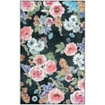 thumbnail image 2 of Balacho Modern Floral Design Boho Faux Wool Area Rug,5' x 8', Black, 2 of 8