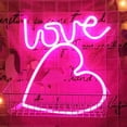 thumbnail image 2 of Luces de fiesta con forma de neón LED, luces de carta de amor, luces decorativas de propuesta de matrimonio, luces de Navidad, 2 of 5