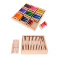 thumbnail image 1 of Juguete Material Montessori - Juego De 45 Lanzaderas De Madera Y 63 Tarjetas De Colores Juego De Caja Grande Sunnimix Juguete material de madera Montessori, 1 of 8