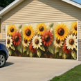 thumbnail image 5 of Garage Door Cover Banner 7 x 16 FT, Garage Door Curtains Backdrop with Grommets for Indoor Outdoor Wall Party Porch Yard Decorations Background, 5 of 9