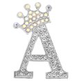 thumbnail image 1 of Pin de broche de letra REGALWOVEN, insignias de solapa, pin de microfibra de terciopelo letra a, 1 of 5