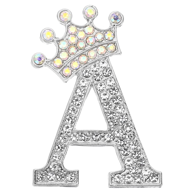 Pin de broche de letra REGALWOVEN, insignias de solapa, pin de microfibra de terciopelo letra a