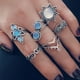thumbnail image 1 of Anillos para mujer, regalos para mujer, juego de 6 anillos bohemios vintage apilables para nudillos., 1 of 5