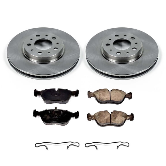 Ultimate Brakes Rear Ceramic Brake Pad and Rotor Kit with Hardware WM80162