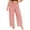 1_Red, variant on Asxite Plus Size Womens Pajamas Pants High Waist Striped Seersucker Wide Leg Loose Sleepwear