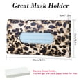 thumbnail image 2 of OTOSTAR Tissue Holder Box Mask Holder for Car, PU Leather Car Visor Tissue Holder Napkin Holder, Backseat Tissue Case Holder for Car, Vehicle (Serpentine), 2 of 7