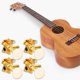 thumbnail image 4 of Afinadores de ukelele, 2L 2R Afinadores de ukelele dorados Clavijas de afinación de ukelele Rendimiento finamente afinado, 4 of 8