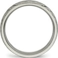 thumbnail image 2 of Titanium Polished And Textured 6mm Band (Size 12) Made In China tb458-12, 2 of 5