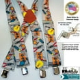 thumbnail image 2 of Holdup Brand 2" Wide Tradesman Work Suspenders in Electrician Pattern X-back with Patented No-slip Clips, 2 of 4