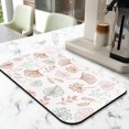 thumbnail image 2 of 2 Pack Washable Rubber Leaves Multicolored Flower Dish Drying Mats for Kitchen Counter Home Large Coffee Bar Pad Accessories and Decor for Utensils Stemware (2pcs 18''x24''+19.5''x12''), 2 of 6