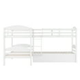 thumbnail image 4 of CoSoTower Twin L-Shaped Bunk Bed with Trundle-White, 4 of 9