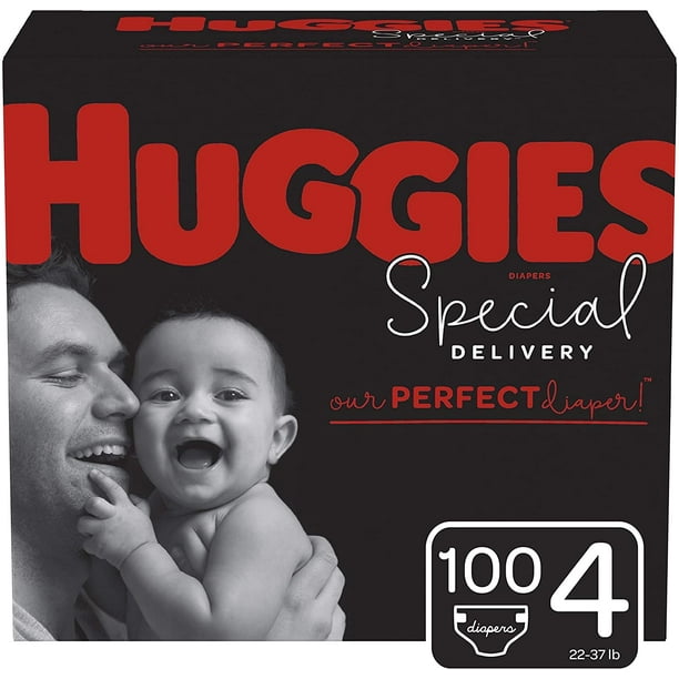 HUGGIES Huggies Special Delivery Hypoallergenic Baby Diapers, Size 4