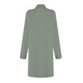 thumbnail image 6 of Mohiass Tshirt Dress Women 2024 Fall Button Down Long Sleeve Dresses Casual Midi Shirt Dress with Pockets Gray 2XL, 6 of 6