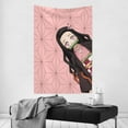 thumbnail image 4 of Kamado Nezuko Tapestry Dorm Decor Wall Hanging Tapestries Window Curtain Picnic Mat Beach Blanket 60x40 Inch, 4 of 9