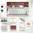 thumbnail image 3 of Castle Place Minimalist Modern Queen Size Metal Platform Bed, Brown, 3 of 6