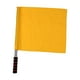 thumbnail image 1 of Bandera de árbitro Bandera de seguridad vial Asta de acero inoxidable Bandera de señales Bandera de mano Amarillo, 1 of 9
