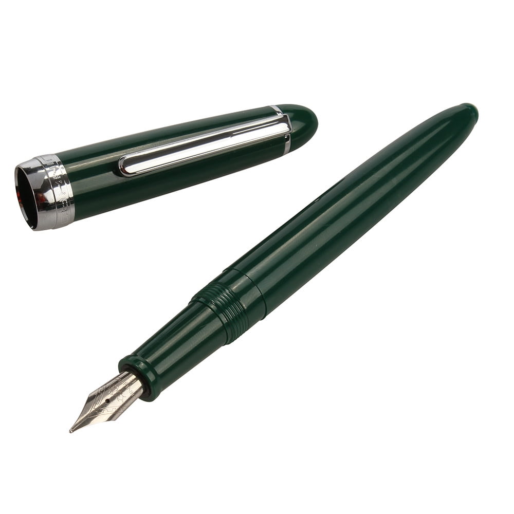 Jinhao X450 Grey Green Heavy Duty Business office Medium Nib Fountain Pen New 