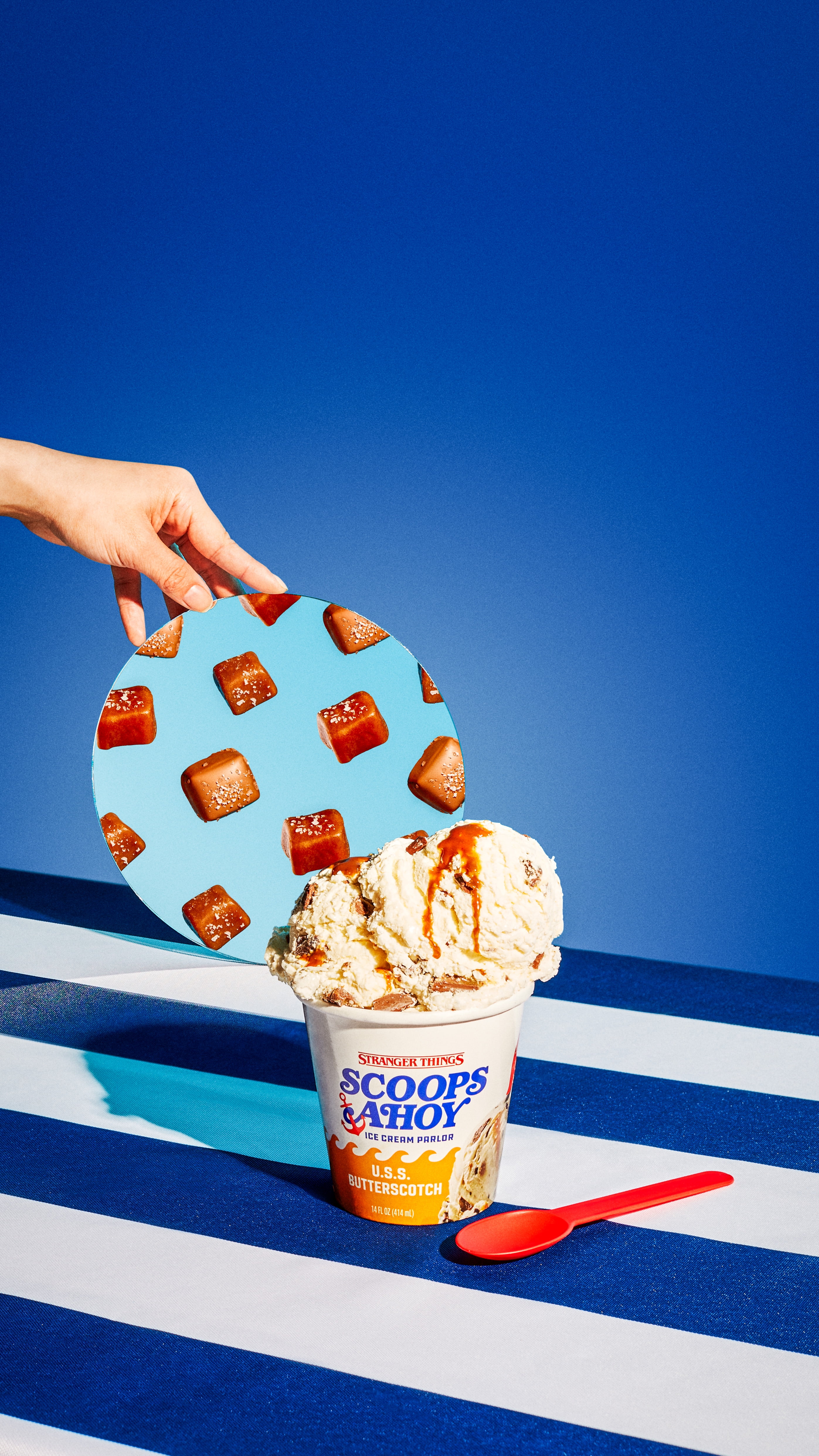 Scoops Ahoy USS Butterscotch Ice Cream, 14 fl oz Stranger Things Netflix