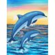 thumbnail image 1 of Diamond Painting (DE6711) 5D DIY Dolphin Series Redondo 50x70cm Hugtrwg Para estrenar, 1 of 1