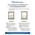 thumbnail image 3 of BlindsAvenue Cellular Honeycomb Cordless Shade, 9/16" Single Cell, Blackout, Designer Print Stone, Size: 59" W x 48" H, 3 of 4