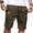 Brown, variant on Admvng Mens Shorts Solid Color Casual Summer Sports Drawstring Summer Beach Shorts S-5XL