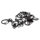 thumbnail image 2 of 10 piezas de llavero negro con cierre de langosta, aleación de zinc, gancho a presión, llavero, s, bolsa, piezas para el coche, hogar, organizac Macarena Clips de gatillo giratorios, 2 of 7