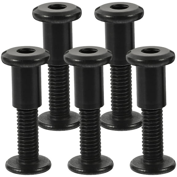 IBASETOY 5 Sets Screw Nut Bolt Set Stainless Steel Black Handymen Scrapbooks