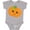 AC-Heather Grey, variant on Inktastic Smiling Pumpkin, Orange Pumpkin, Halloween Boys or Girls Baby Bodysuit