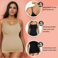 thumbnail image 3 of Women Shaper Scoop Neck Compression Tummy and Waist Control Body Underwear Shapewear, 3 of 4