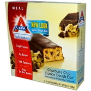 Atkins Advantage Chocolate Chip Cookie Dough Bars, 2.1 Oz, 5 Ct