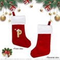 thumbnail image 3 of VEYLIN 20 Inch Christmas Stockings Large Embroidered Stockings Plush Embroidered Stockings Christmas Stockings with Letters, Embroidered Stockings Chr, 3 of 5