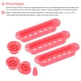thumbnail image 4 of Uxcell Plastic Pick Up Cover Single Coil Cover Switch Tip 1 Volume and 2 Tone Knobs Pink for Guitar, 4 of 5