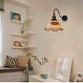 thumbnail image 4 of FSLiving White Glass Shade Wall Sconces with Rechargeable Battery Operated LED Bulb Adjustable Angle Remote Control RGB Mode & Dimming & Timing Lamp for Nightstand Staircase - Set of 2, 4 of 5