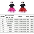 thumbnail image 5 of KAWELL Mini Costume for Girls with Mouse Ear Headband, Polka Dot Dress, Child/Toddler, 2-3Y, 5 of 6