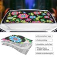 thumbnail image 4 of Kdxio Vector Mexican Otomi Style Bright Print Front Windshield Sun Shade,Folding Auto Sunshade for Car Truck SUV-Small, 4 of 7