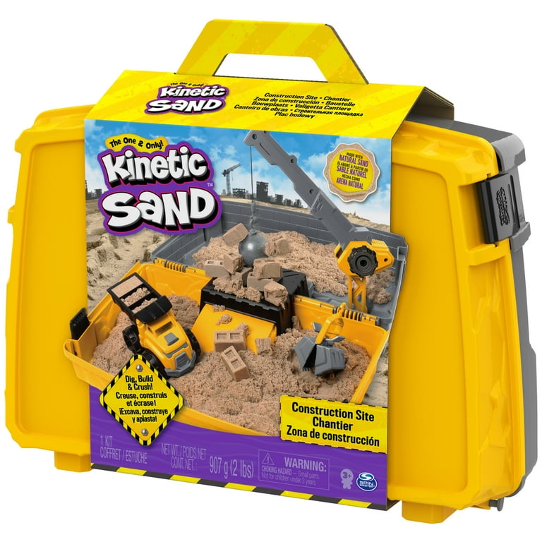 Kinetic Sand Construction Site Folding Sandbox Playset with