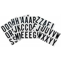 Hillman 2 in. Reflective Black Vinyl Self-Adhesive Letter Set A-Z 63 pc