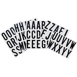Hillman 1 1/2-in Black and Gold Aluminum Angle Cut Letters 840502