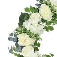 thumbnail image 2 of 26" Artificial Peony Hydrangea & Rose Floral Spring Wreath, 2 of 5