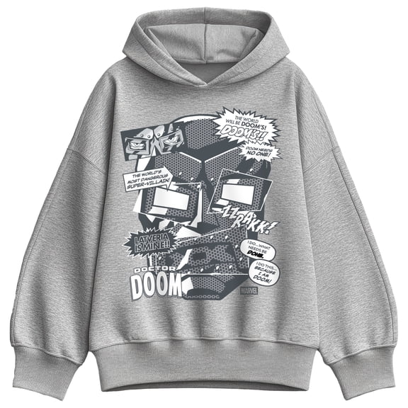 Fantastic Four - Doom Cut Paper Women's Oversized Fleece Hoodie Sweatshirt