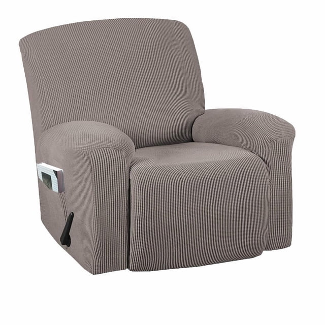 Funda reclinable súper elástica, fundas para sofá reclinable, funda para silla reclinable, ajustada, antideslizante, fundas reclinables para sillón reclinable grande estándar, suaves y gruesas