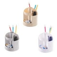thumbnail image 2 of yingyy Multi-function Office Desktop Rotating Pen Holder Plastic pencil case Cosmetic Eyeliner Storage Box Pencil Case Desk Pen Organizer, 2 of 9